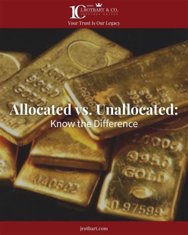 Allocated vs Unallocated Gold and Silver What’s the Right Shiny Stuff