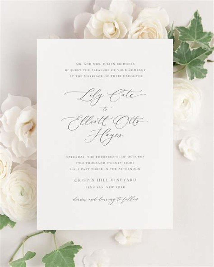 The majority of wedding invitation companies can offer a choice of